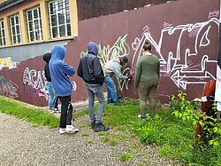 Naturpark Thal Jugendarbeit Graffiti Workhshop
