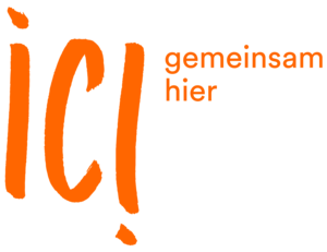 Logo «ici. gemeinsam hier.»