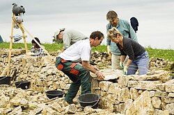 Naturpark Thal Einsatz für die Natur Trockenmauer-Projekt